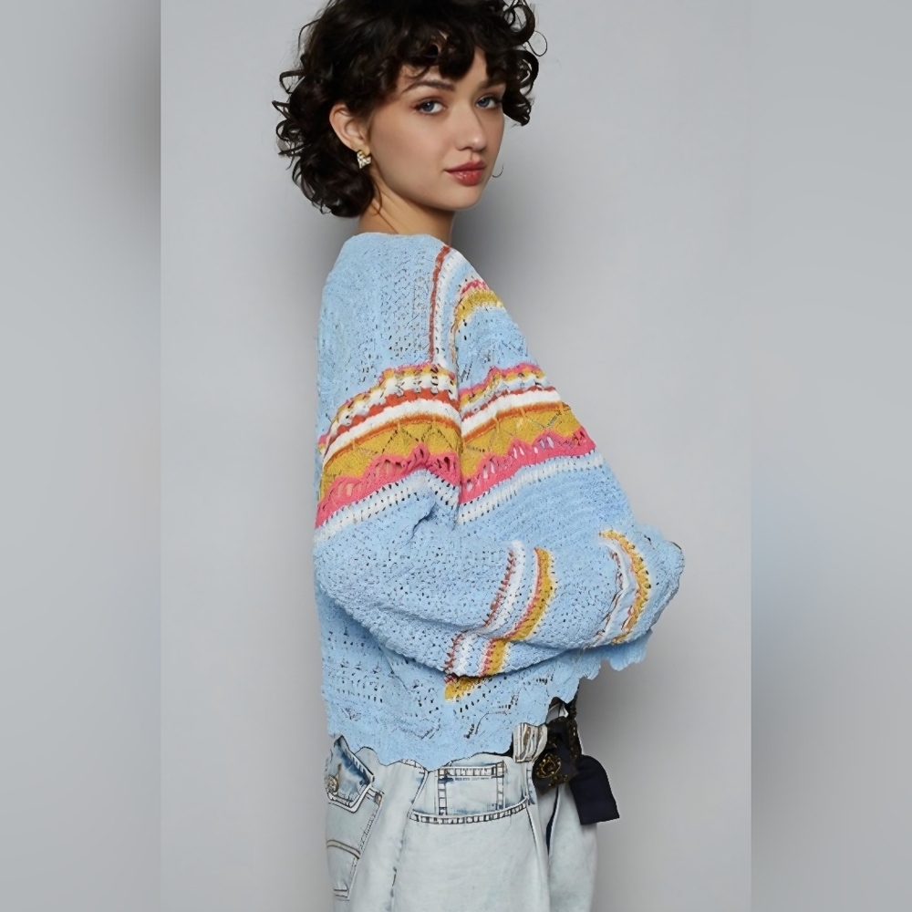 POL Multicolor Striped Cardigan - Picture 3 of 9